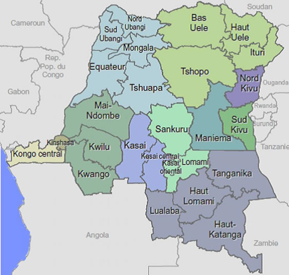 Provinces de RDC