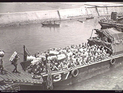 Embarquement des prisonniers de guerre japonais