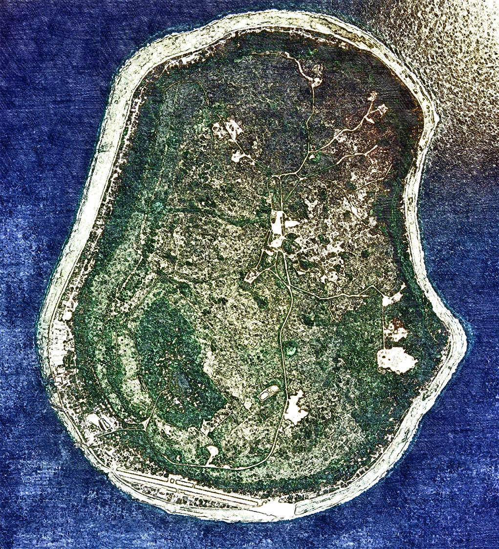Île de Nauru - Vue aérienne