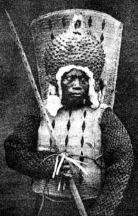Guerrier Nauruan dans les années 1880 