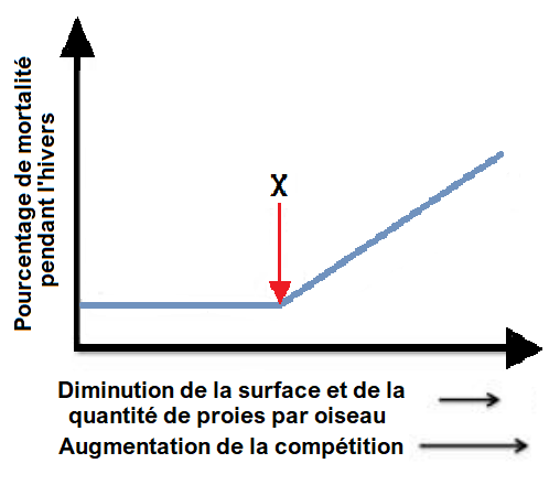Importance de la densité dépendance dans la détermination de la réponse des populations à un changement environnemental <br/>forme attendue des fonctions de mortalité densité-dépendante