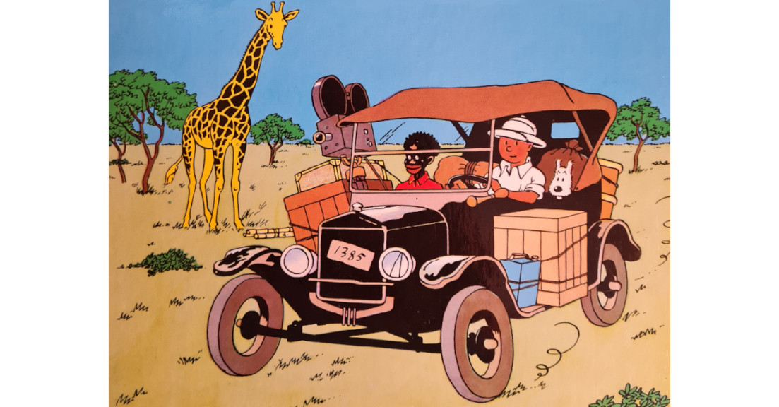 Tintin au Congo - Couverture