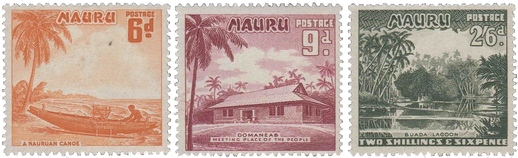 Nauru - Timbres 1954