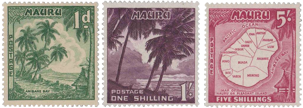 Nauru - Timbres 1954