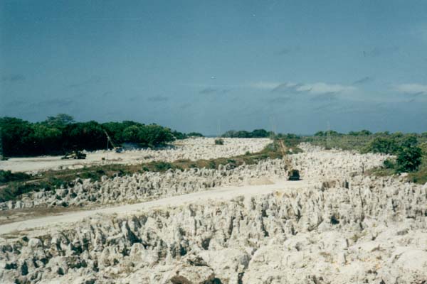 Nauru - Gisements de phosphate épuisés